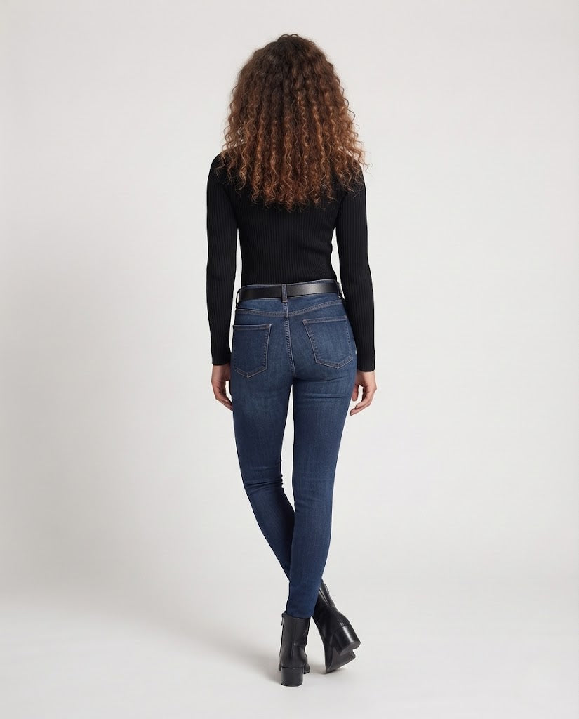 Women's Fine Cashmere-Look Stand Collar Sweater with Dropped Shoulders Fashion Glam