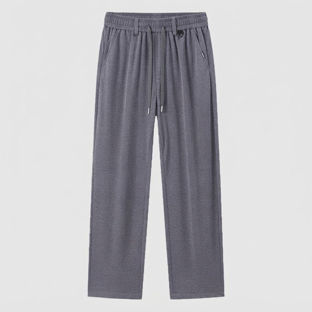 Men's Comfortable Leisure Pants with Elastic Waistband Fashion Glam