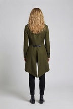 Women’s historical costume with elegant tailcoat and luxurious accessories Fashion Glam