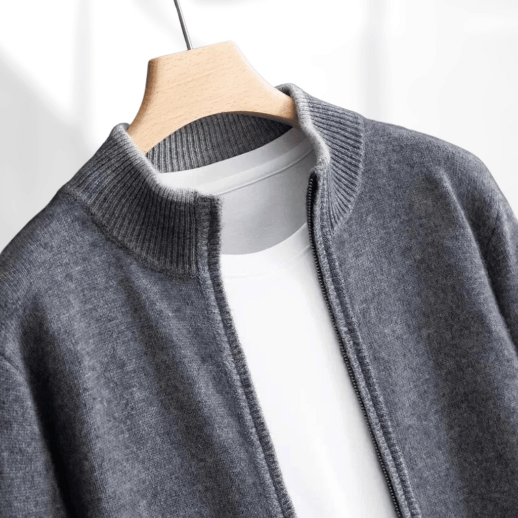 Fashion Glam | Cashmere Zip Jacket