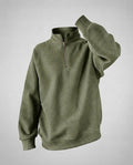 Men's Urban Stand-Up Collar Pullover with Zip Fashion Glam