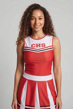 Women Cheerleader Costume with sporty accents Fashion Glam