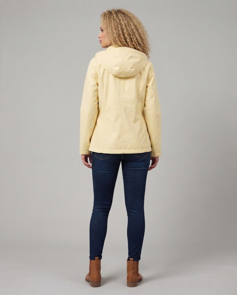 Women's Water-Repellent Outdoor Jacket with Hood Fashion Glam