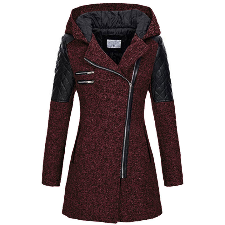 Zoë™ – Stylish Slant-Zip Winter Jacket