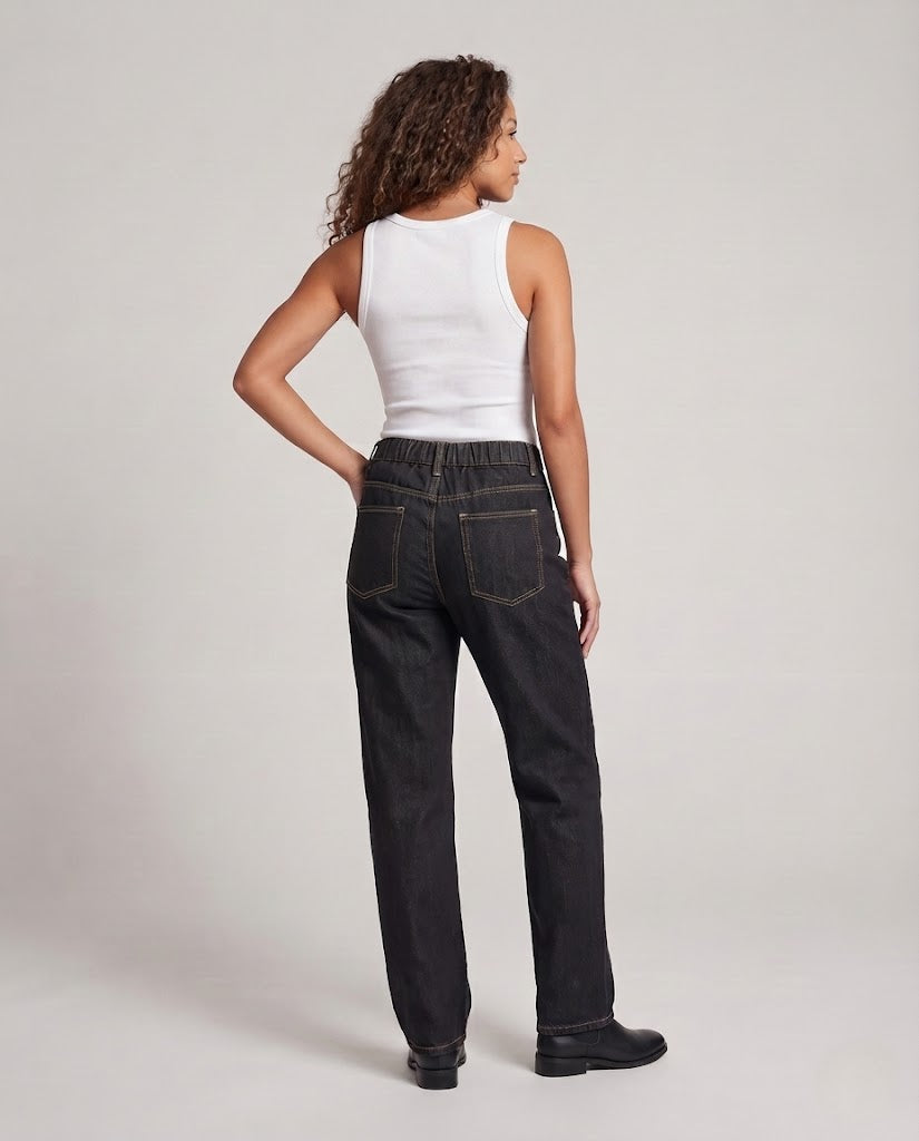 Ladies Comfortable and Casual Denim Pants Fashion Glam