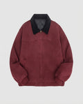 Men's padded canvas bomber jacket with teddy collar and thermal lining Fashion Glam