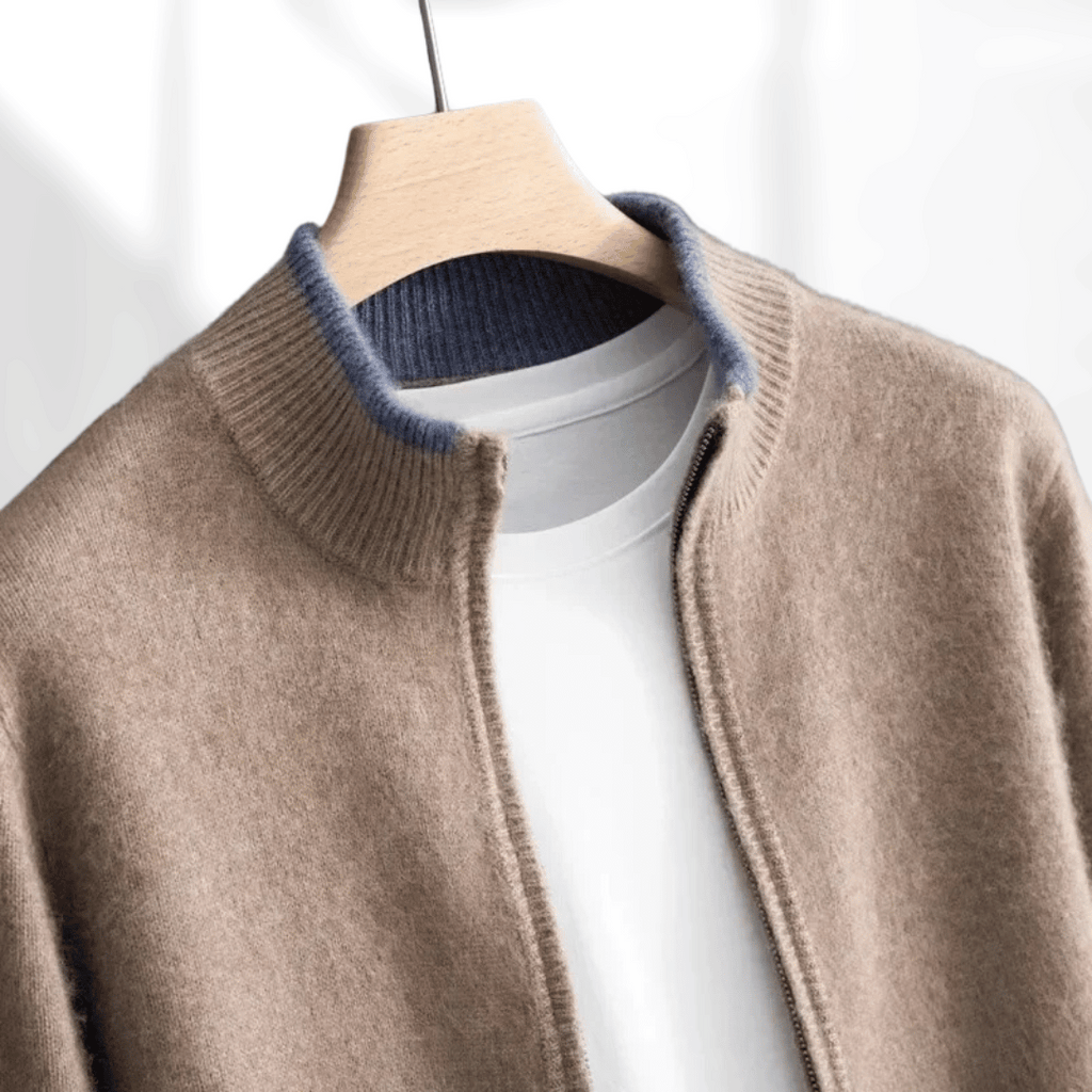 Fashion Glam | Cashmere Zip Jacket