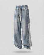 Women's Loose-Fit Jogging Pants with Side Stripes Fashion Glam