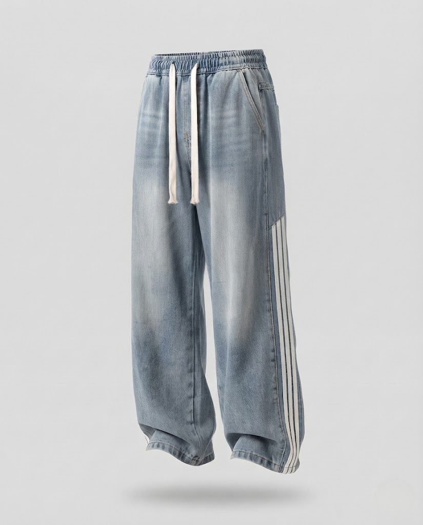 Women's Loose-Fit Jogging Pants with Side Stripes Fashion Glam
