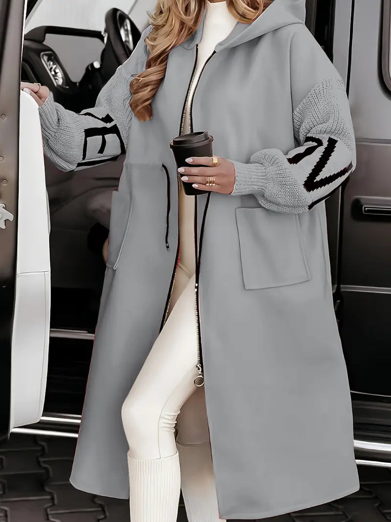 LEA– MODERN HOODED LONG COAT