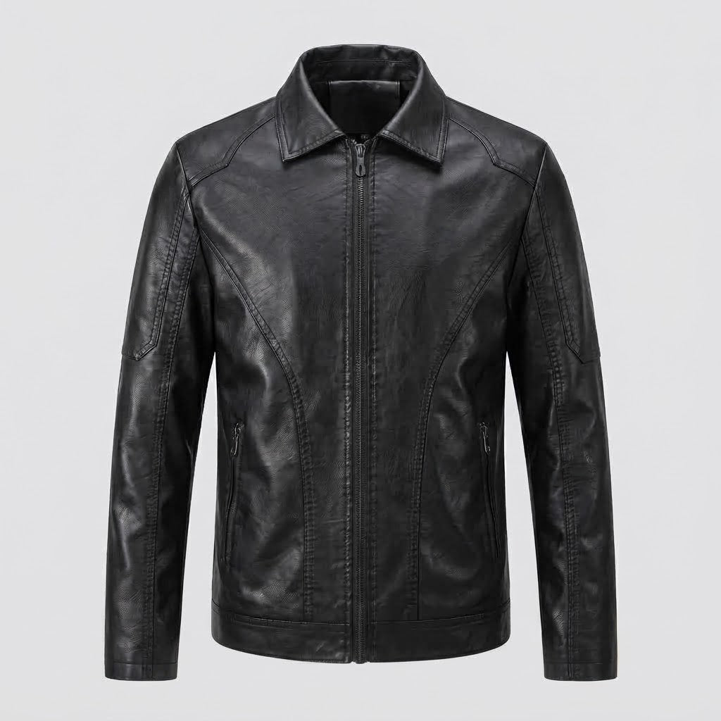 Men's modern faux leather jacket Fashion Glam