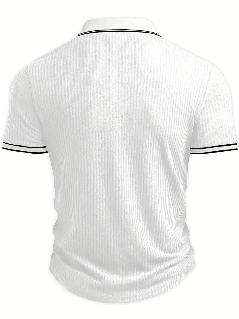 JASON – MODERN RIBBED POLO SHIRT