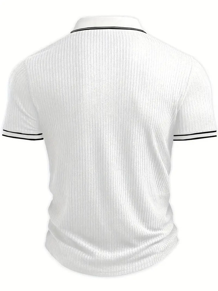 JASON – MODERN RIBBED POLO SHIRT
