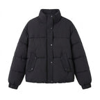 Ladies nan short urban quilted jacket with hood insert, flap pockets, and soft thermal lining