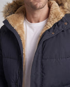 Men's winter jacket with faux fur lining Fashion Glam