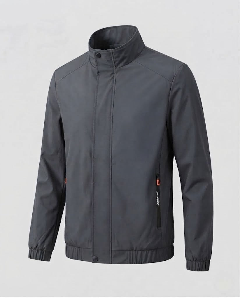 Men's Fashion Transitional Jacket with Practical Zipper Pockets Fashion Glam
