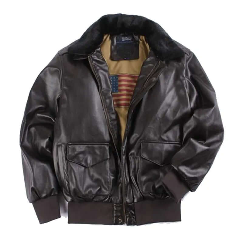 Fashion Glam | Men's Leather Jacket with Practical Pockets