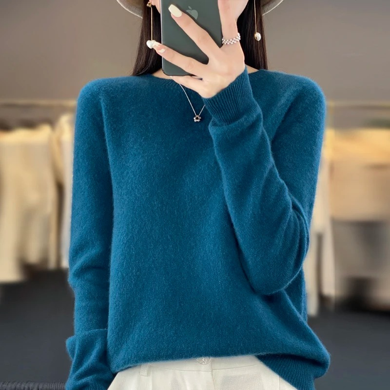 Fashion Glam | Cashmere Pullover Women Stylish Round Neck, Soft & Comfortable