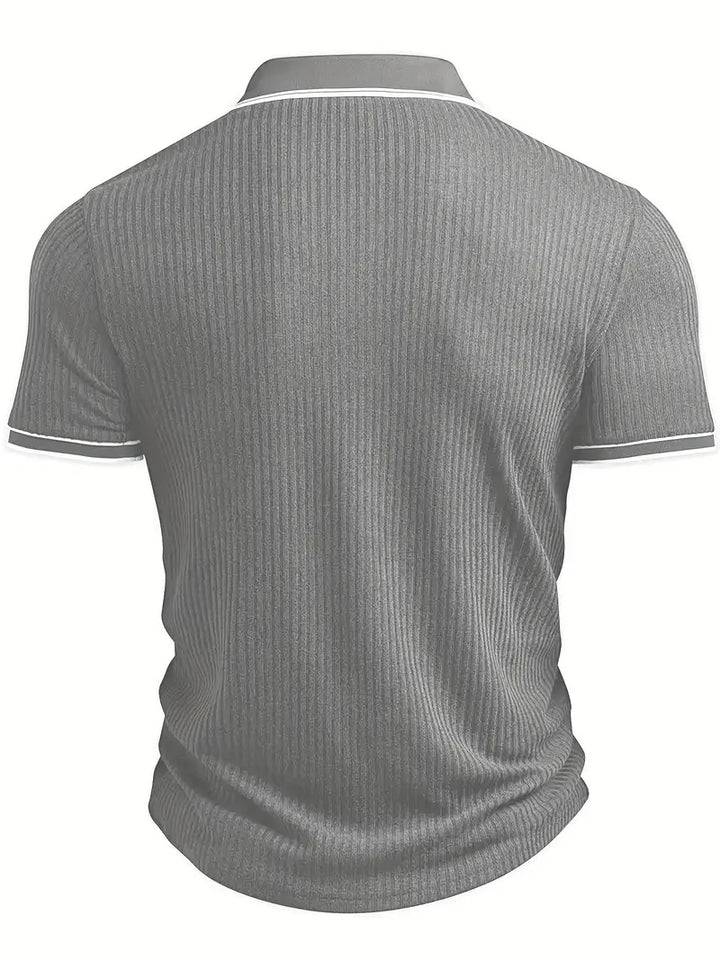 JASON – MODERN RIBBED POLO SHIRT