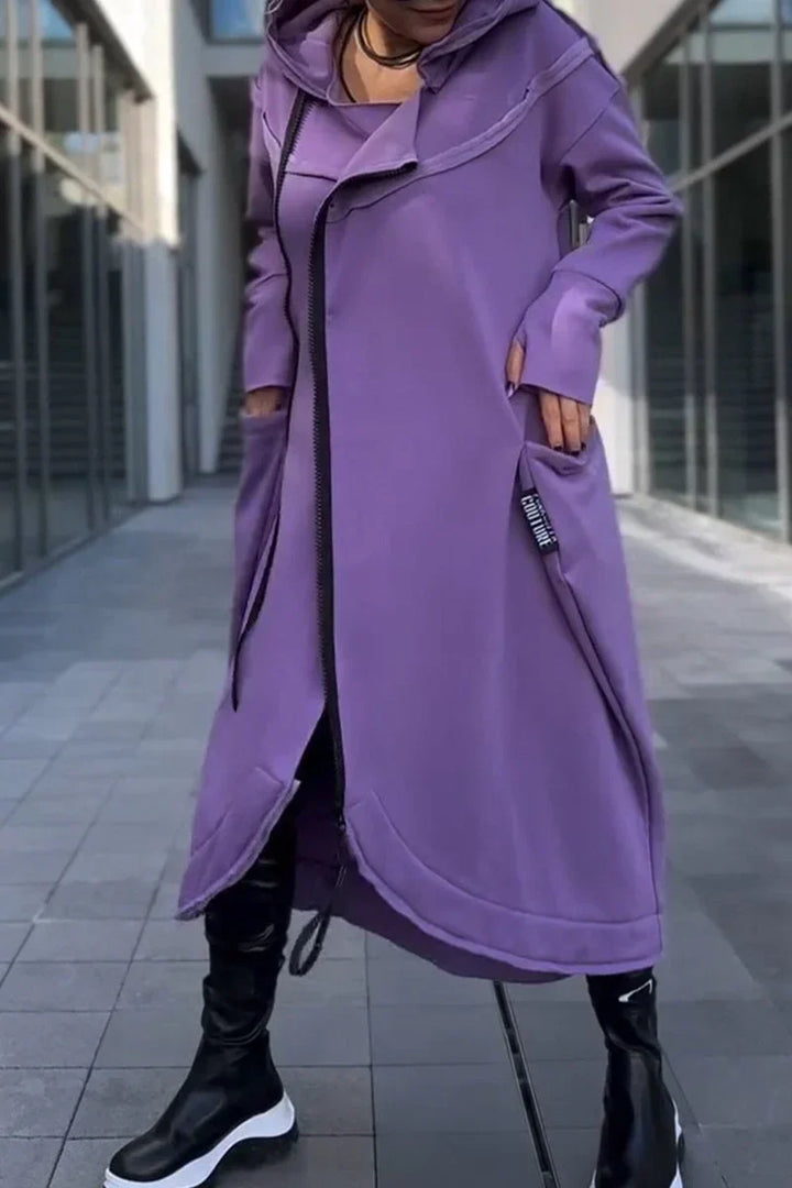 BEA– URBAN EDGE HOODED MAXI COAT