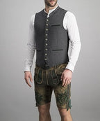 Fashion Glam | Men's Traditional Waistcoat Waistcoat Gray Classic Elegant