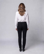 Women Ruffled Blouse with Elegant Sleeve Cuffs Fashion Glam