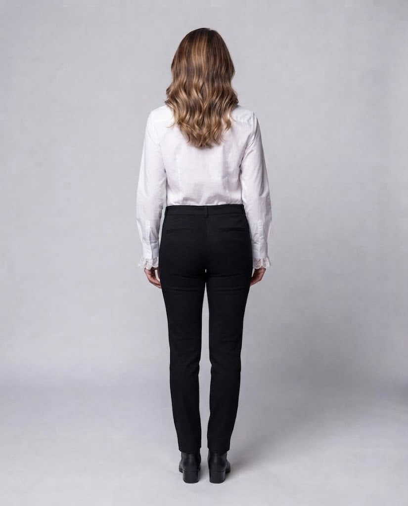 Women Ruffled Blouse with Elegant Sleeve Cuffs Fashion Glam