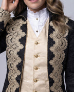 Women’s blouse with stand-up collar and gathering Fashion Glam