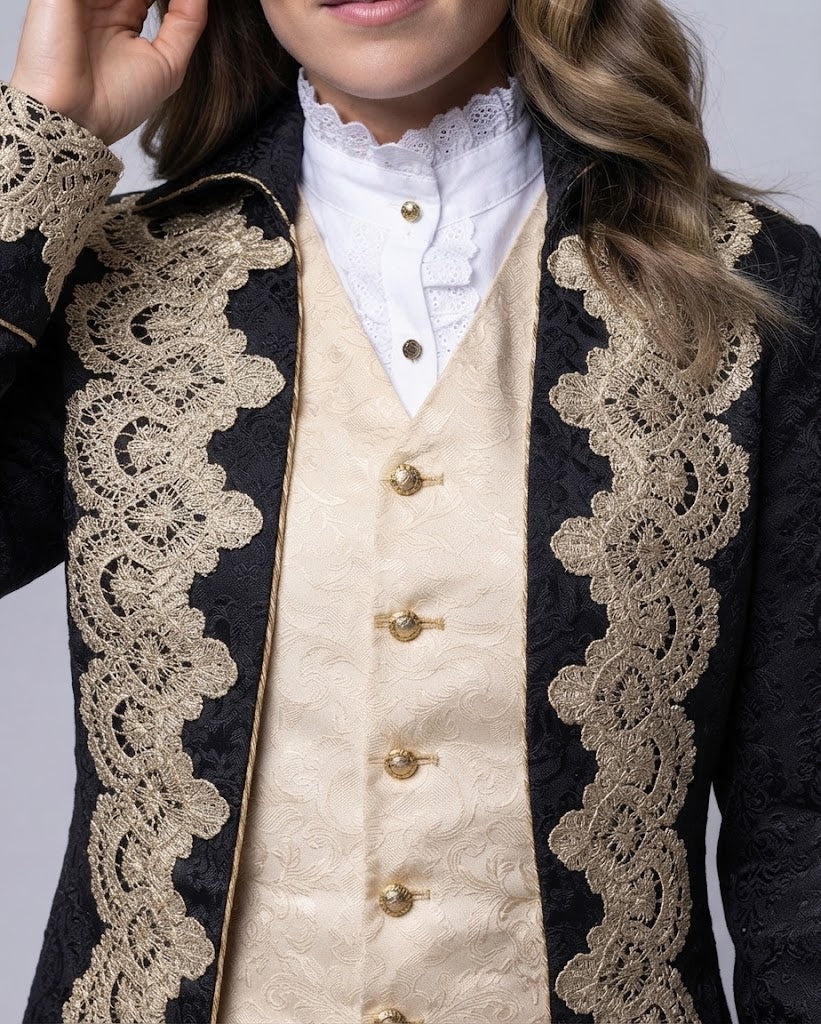 Women’s blouse with stand-up collar and gathering Fashion Glam