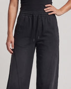 Women's wide balloon pants with drawstring and utility seams Fashion Glam