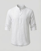 Elegant Linen Shirt with Collar