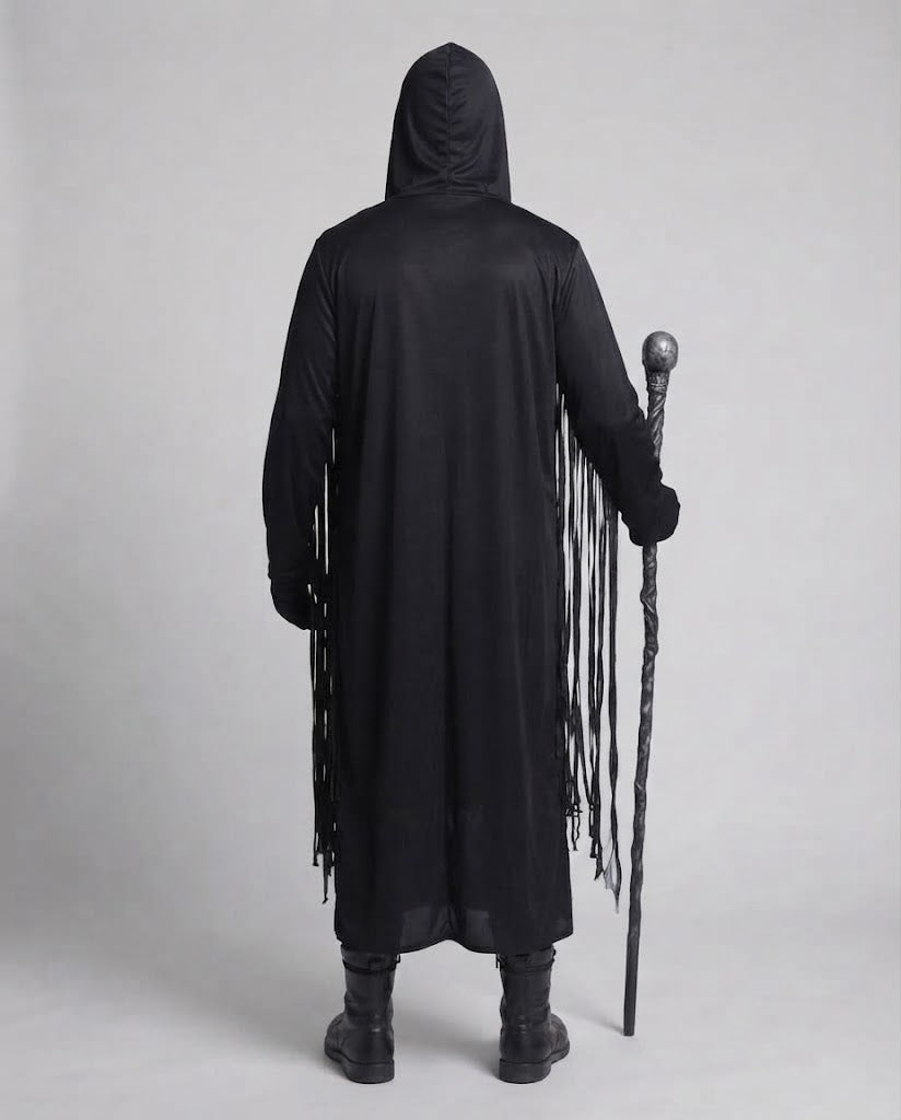 Men's Creepy Skeleton Coat with Deceptively Realistic Print Fashion Glam