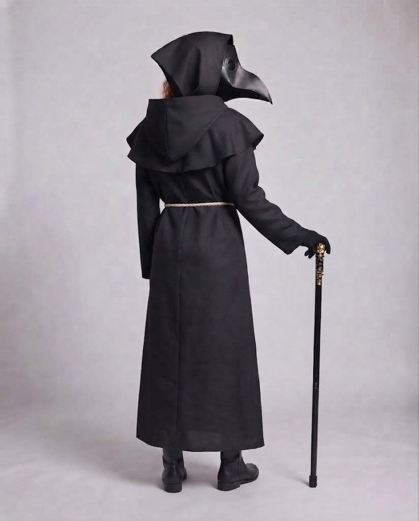 Women's monk costume with hood and ruffle elements Fashion Glam