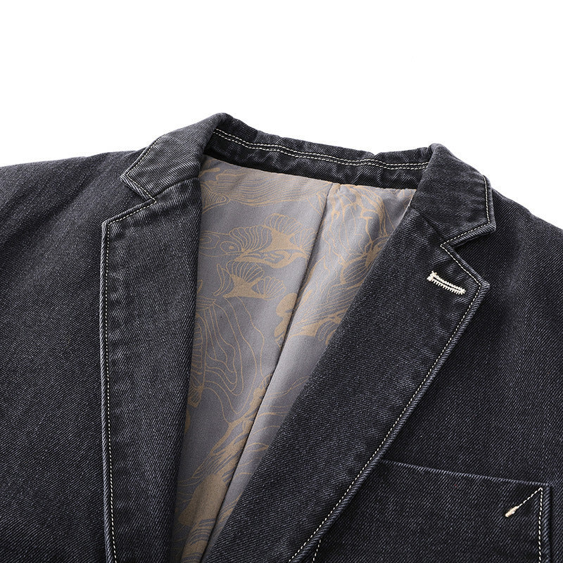 GENTLEMAN & CO. | CASUAL DENIM BLAZER