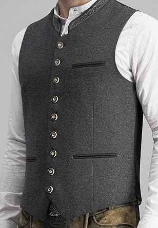 Fashion Glam | Men's Traditional Waistcoat Waistcoat Gray Classic Elegant