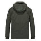 Men's Breathable Softshell Hybrid Jacket with Hood, Micro Fleece Lining and Zipper Chest Pocket Fashion Glam