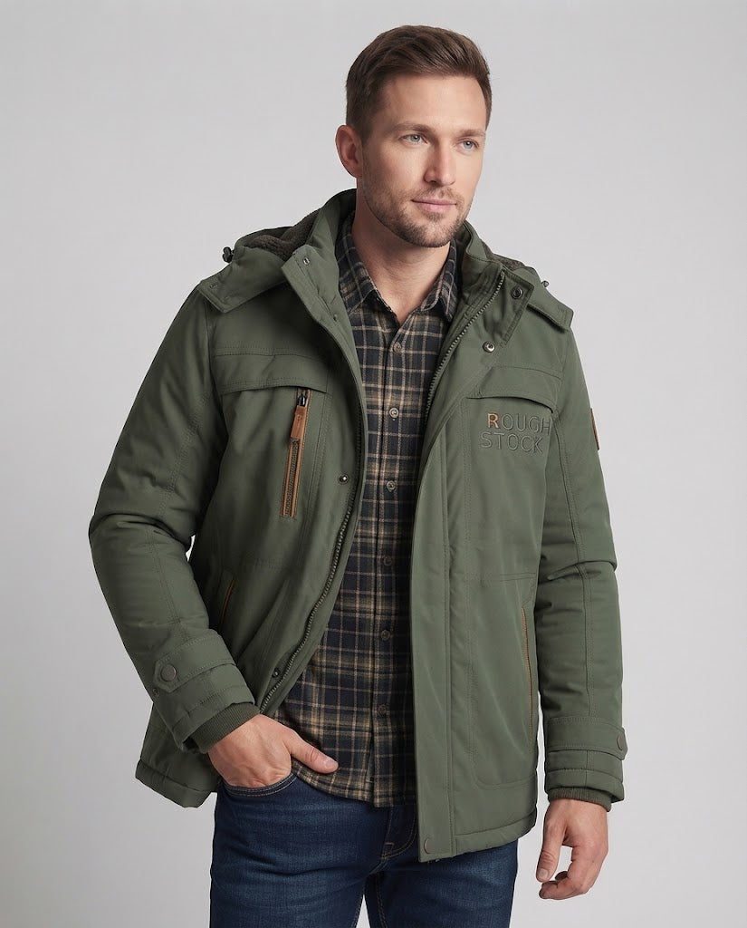 Men's Insulated Parka Jacket Fashion Glam