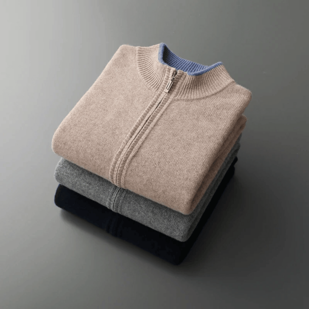Fashion Glam | Cashmere Zip Jacket