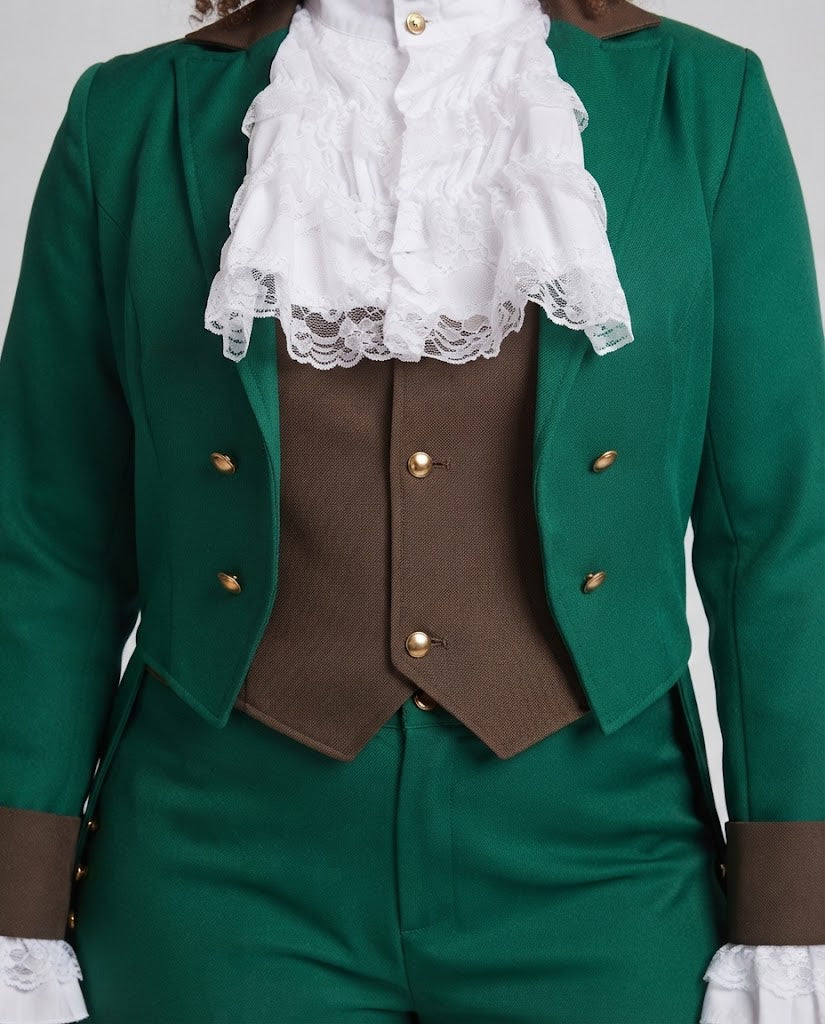 Ladies Historical Ruffled Blouse with Elegant Stand-Up Collar Fashion Glam