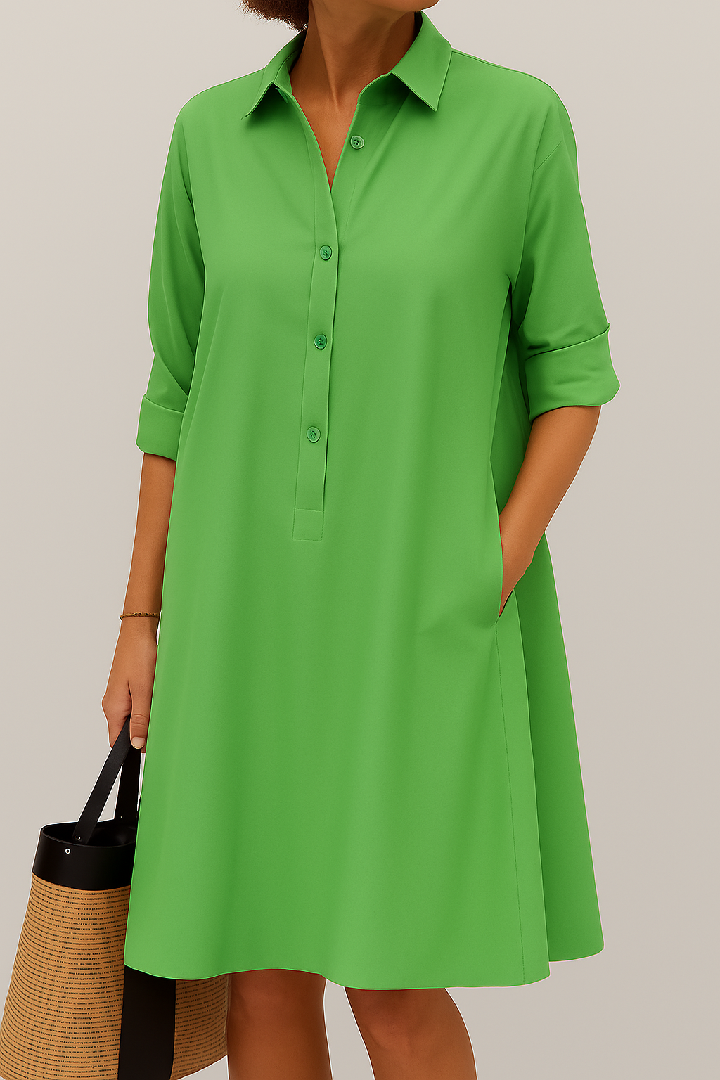 Elodie - Button Down Shirt Dress