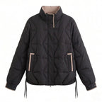 Women's nan shorter ultralight thermo boxy blouse with ergonomic shoulder fit and concealed snap placket