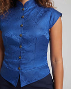 Ladies elegant vest with elaborate design and fine details Fashion Glam