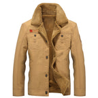 Men's canvas trucker jacket with sherpa lining and utility pockets Fashion Glam