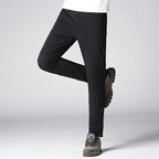 Women's Slim-Fit Stretch Trekking Pants with Pre-shaped Knees and Elastic Comfort Waistband Fashion Glam