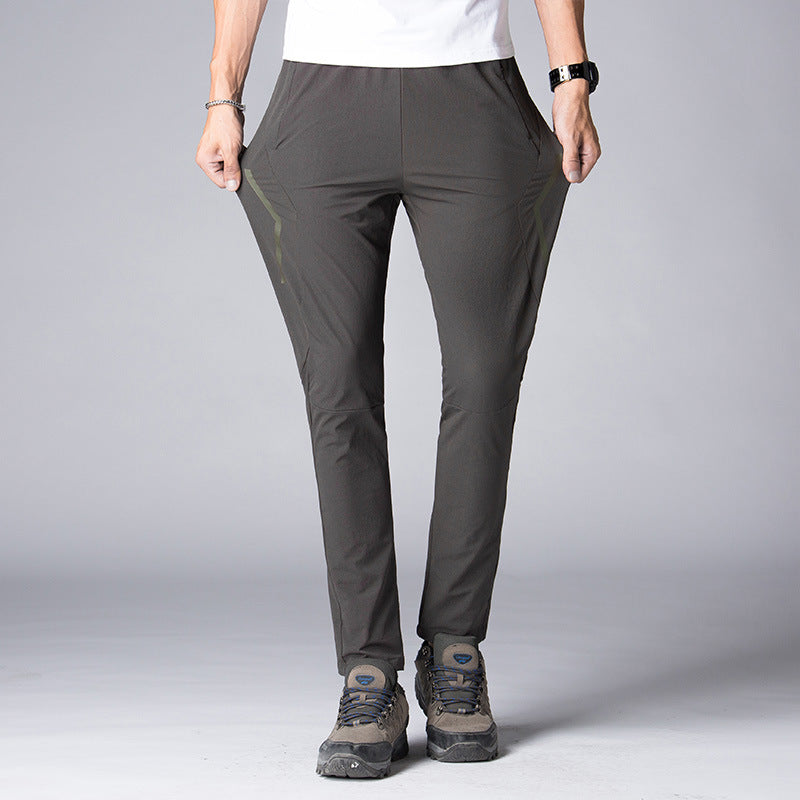 Women's Slim-Fit Stretch Trekking Pants with Pre-shaped Knees and Elastic Comfort Waistband Fashion Glam