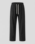 Men's Loose Outdoor Casual Pants with Drawstring Waist and Straight Leg Fashion Glam