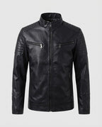 Men's fashionable biker jacket with quilted details Fashion Glam
