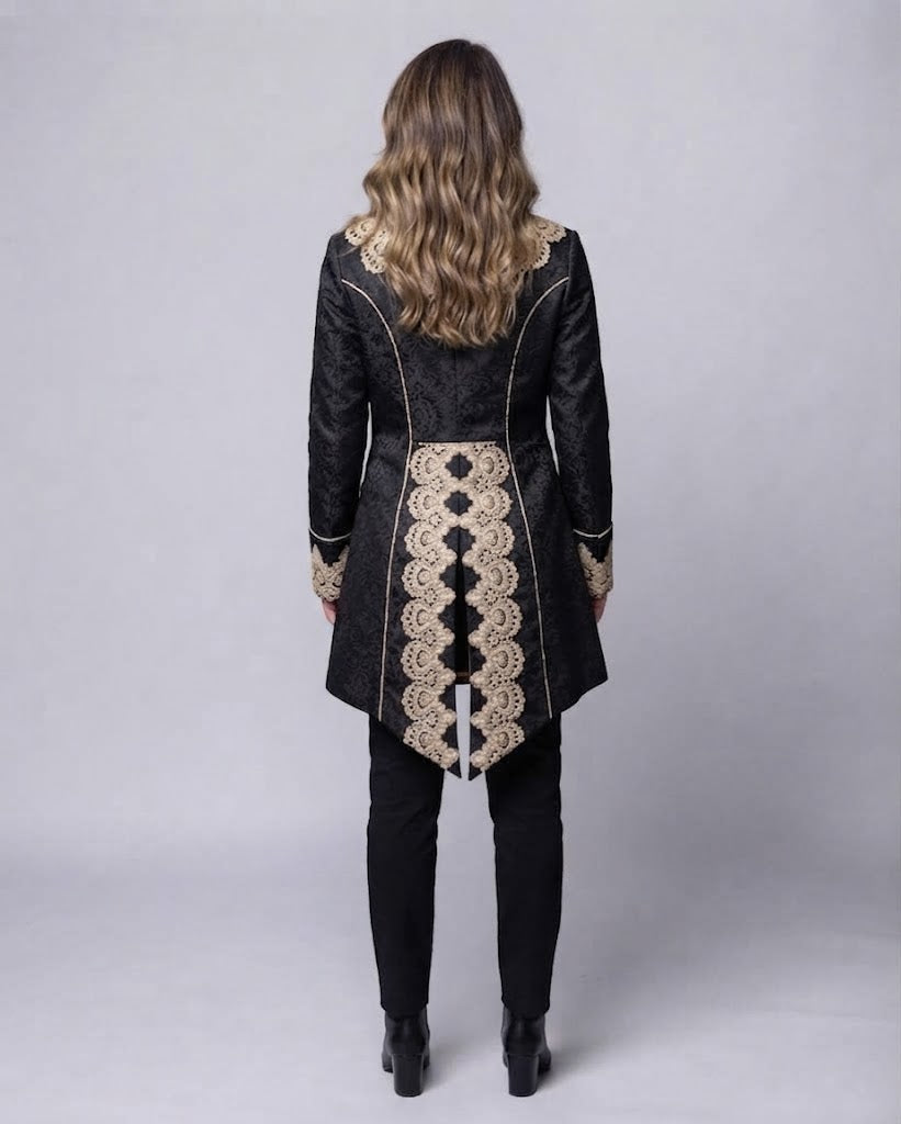 Women’s blouse with stand-up collar and gathering Fashion Glam