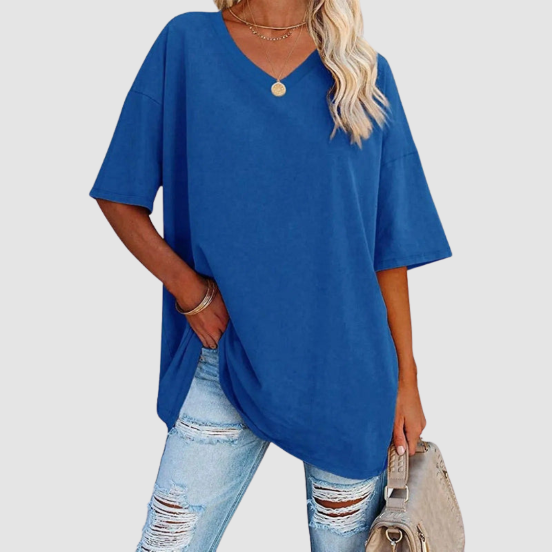 Gabrielle™ Elegant V-neck T-Shirt