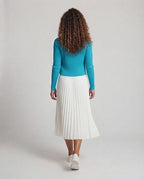 Women's fine knit two-piece with fitted short jacket and ribbed tank top Fashion Glam